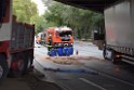 LKW blieb unter Bruecke haengen Koeln Ehrenfeld Innere Kanalstr Hornstr P301